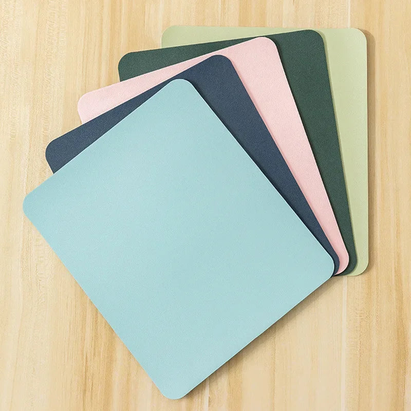 Small PU mouse pad Non-Slip Gaming Desktop Mouse Pad Waterproof Anti-Scratch Easy To Clean Mat For PC Laptop Desktop