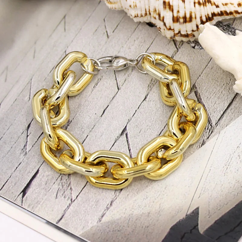 Bracelets for Women Jewelry Mixed Color Acrylic Buckle Rings Bracelets Lovely Accessories Gift Wholesale