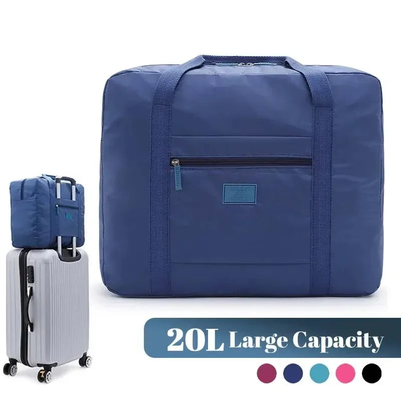 Foldable Travel Bag Lightweight Traveling Duffel Bag for Women Men Tote Bag Carry on Luggage Bags Weekender Overnight Bags