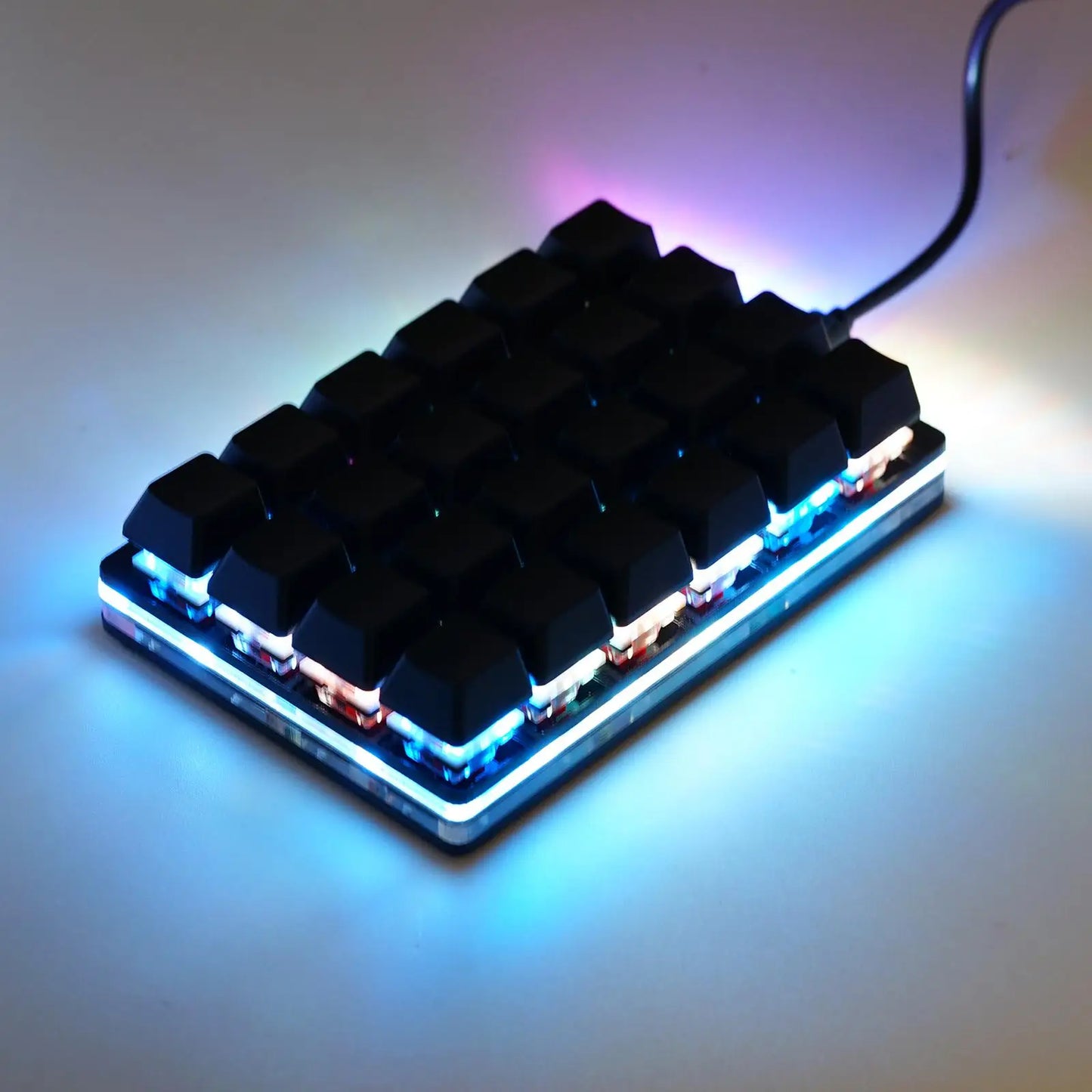 Mini Black 24 Keys Custom Mechanical Keyboard 16 Keys Programmable Gaming Keyboard Sayo Device Shortcut Keypad for Office