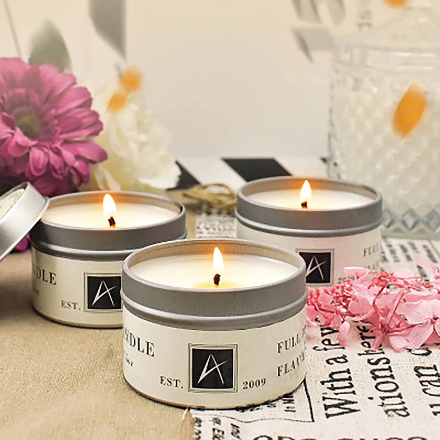 Purification Aromatherapy Natural Soy Romantic Valentine's Day Wedding Candles Home Decoration Smokeless Candle Products