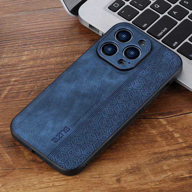 Iphone 11Case for IPhone 15 14Pro Max 13 12 11 Plus XS X XR 8 7 SE20 Luxury Leather Business Elite Shock Proof Cell Phone Cases