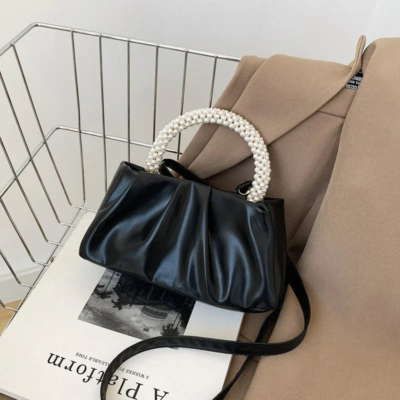 Women's Bag The Cloud Bag The New Solid-color Is Fashionable and Soft. It Is A Simple and Stylish Single-shoulder Crossbody Bag