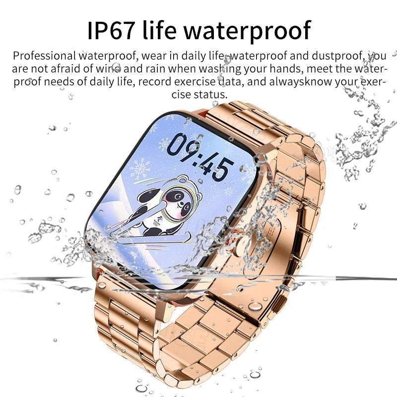 New Smart Watch Women Custom Dial Smartwatch For Android IOS Waterproof Bluetooth calling Music Watches Full Touch Lady Watch