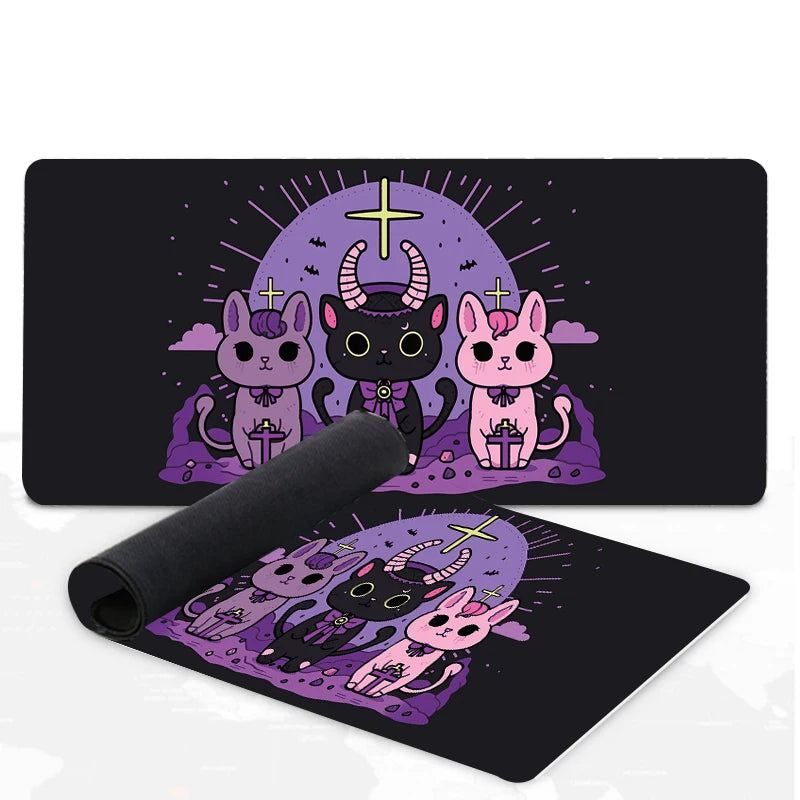 Coffee Mouse Pad Cute Cat Desk Mat Laptop Pad Carpet Anime Xxl Mousepad Company Notebook Gamer Computer Table Gaming Accessories