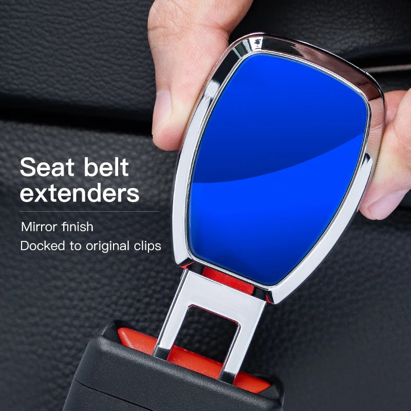 Car safety seat buckle and seat belt buckle extender accessories