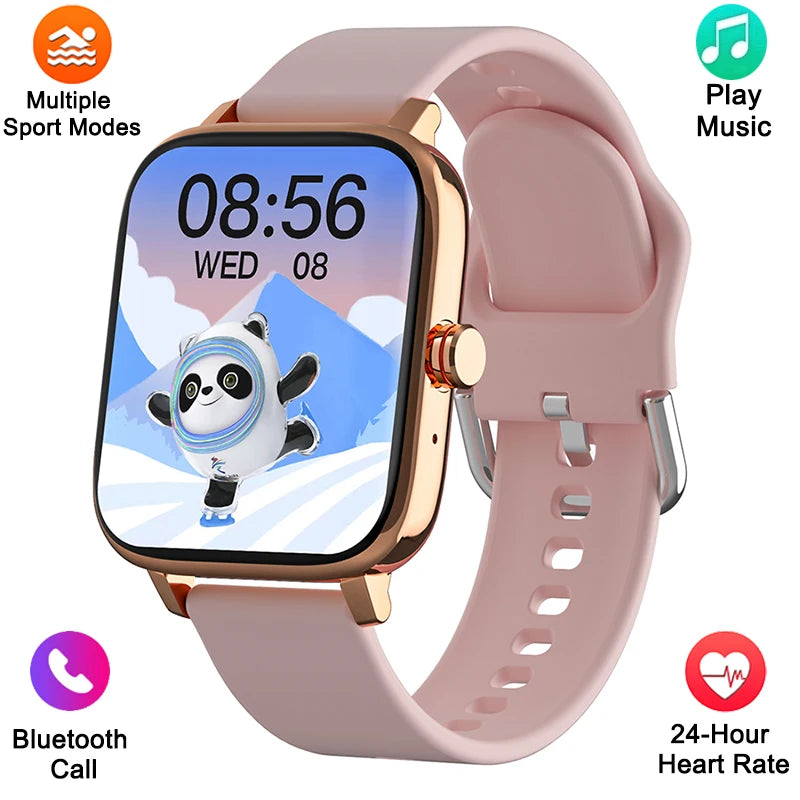 New Smart Watch Women Custom Dial Smartwatch For Android IOS Waterproof Bluetooth calling Music Watches Full Touch Lady Watch