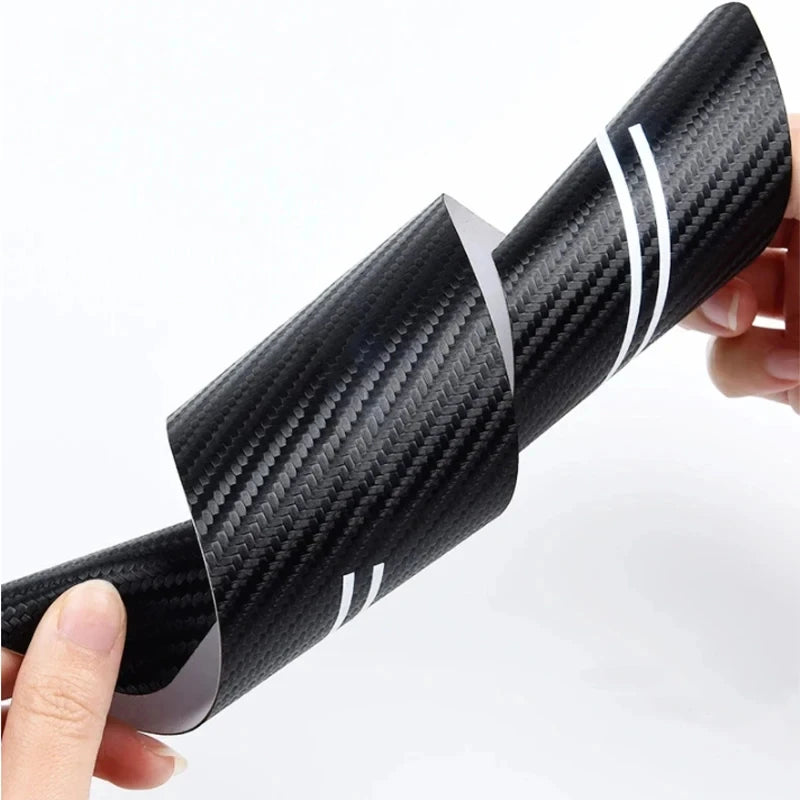 4Pcs Car Accessories for Clio II III IV V 2 3 4 5 BR CR BH KH BF 2001-2023 Car Stickers Threshold Strip Carbon Fiber Interior