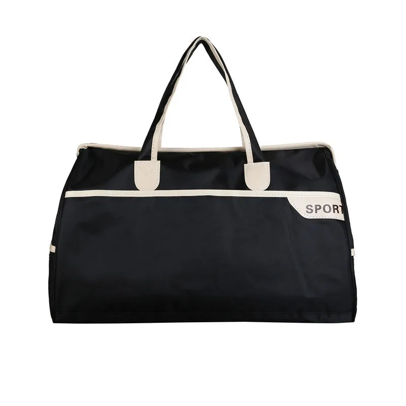 Nylon Travel Duffel Bag Outdoors Storage Bag Large Capacity Short-Distance Travel Package Foldable Boarding Bag Luggage Handbag