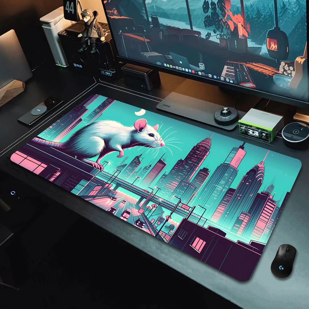 Coffee Mouse Pad Cute Cat Desk Mat Laptop Pad Carpet Anime Xxl Mousepad Company Notebook Gamer Computer Table Gaming Accessories
