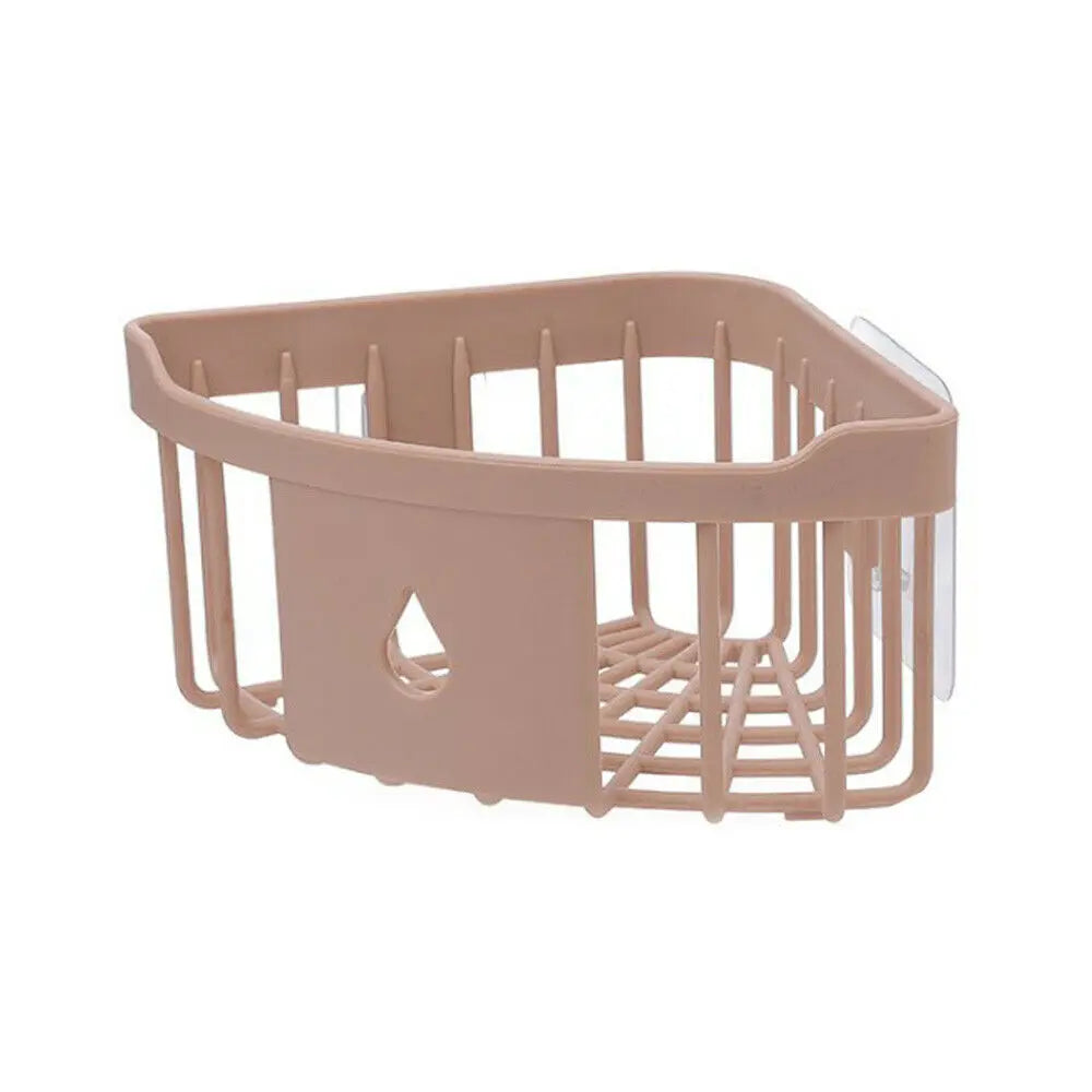 Kitchen Free Hole Shelf Bathroom Bathtub Wall Mounted Storage Rack Organizer Accessories Shower Corner