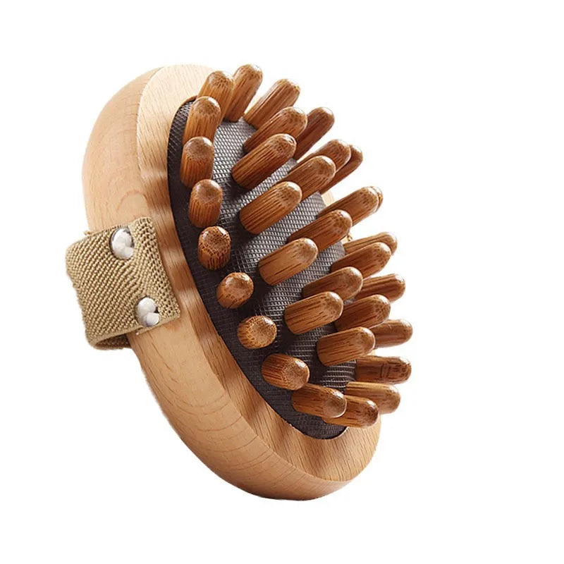 Body Anti Cellulite Brush Soothing Wooden Essential Oil Spa Air Cushion Massage Hair Comb Scalp Massage Brush Body Massager