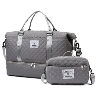 Large Capacity Travel Duffle Bag Sports Gym Yoga Tote Weekend Overnight Bag and Luggage Organiser