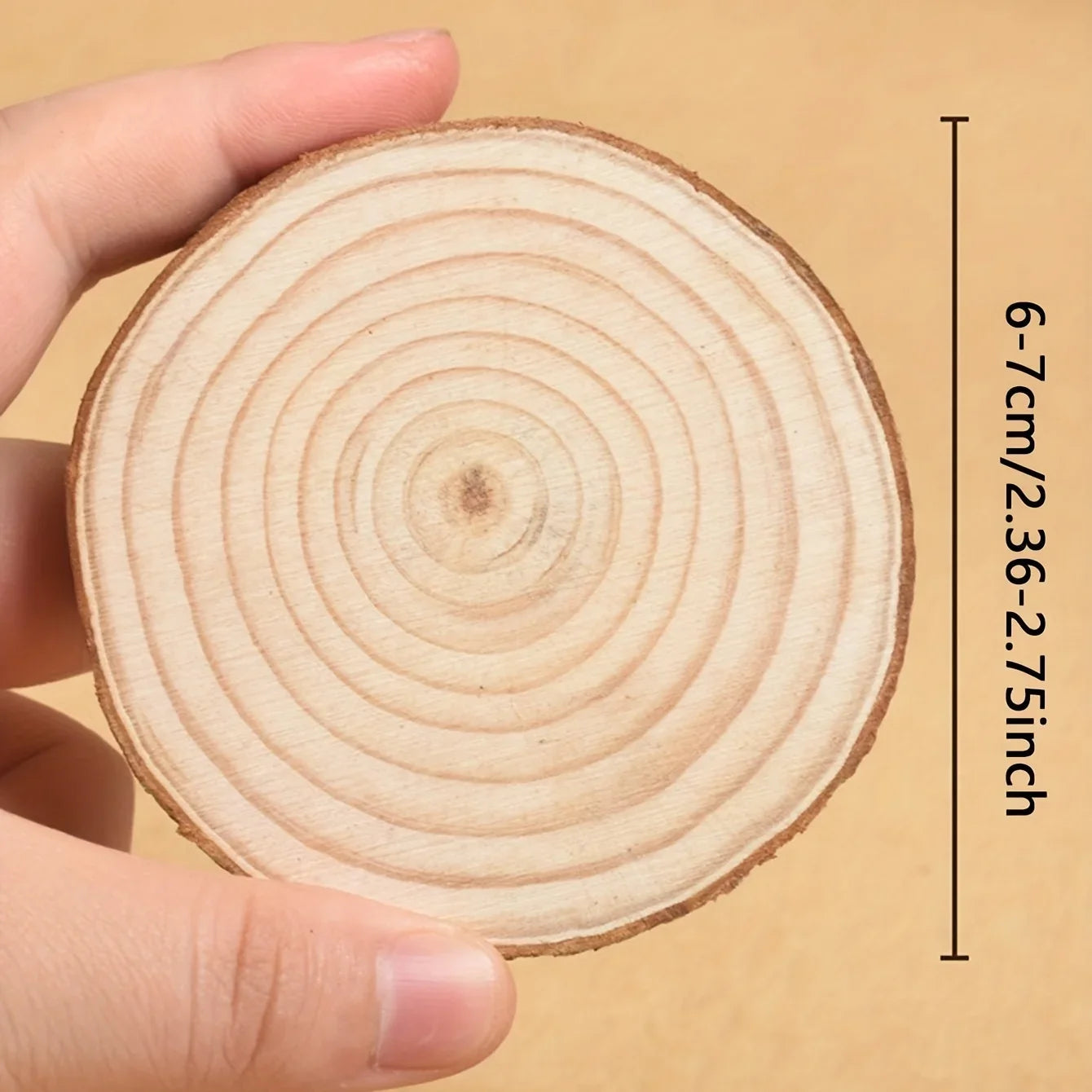 5pcs - Wooden Aromatherapy Candle Tray Minimalist Instagram Style Decorative Decoration Round Candle Base