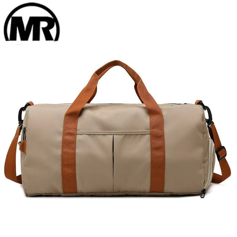 2025 New Fitness Bag Fashion Luggage Bag Men's Casual Large Capacity Sports Handbag Travel Storage Luggage Bag Simple Zipper Bag