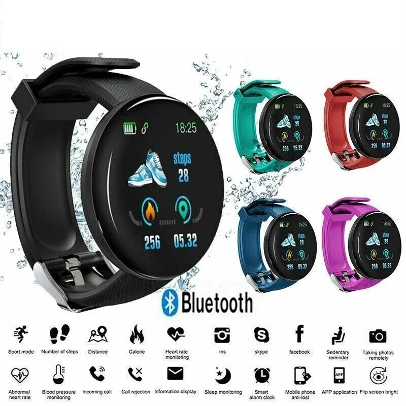Smart Watch Men Smart Bracelet Smartwatch Waterproof Smart Touch Screen Smart Watch Woman Wartch Inteligente Bluetooth d18
