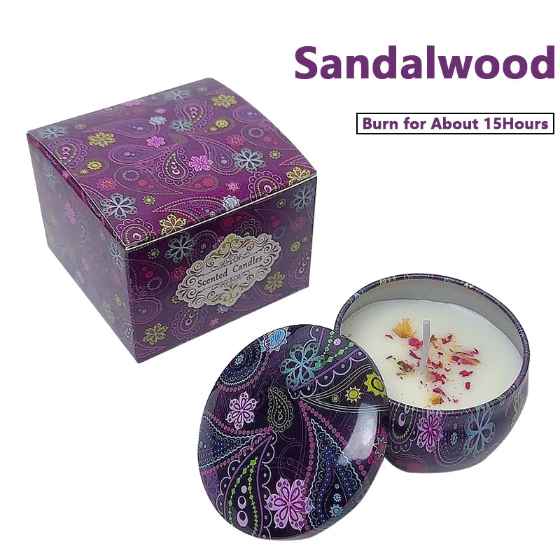 Vintage Scented Candles Soy Flower Fragrance Scent Candle Wedding Ceremony Birthday Gifts Home Decoration Air Purification