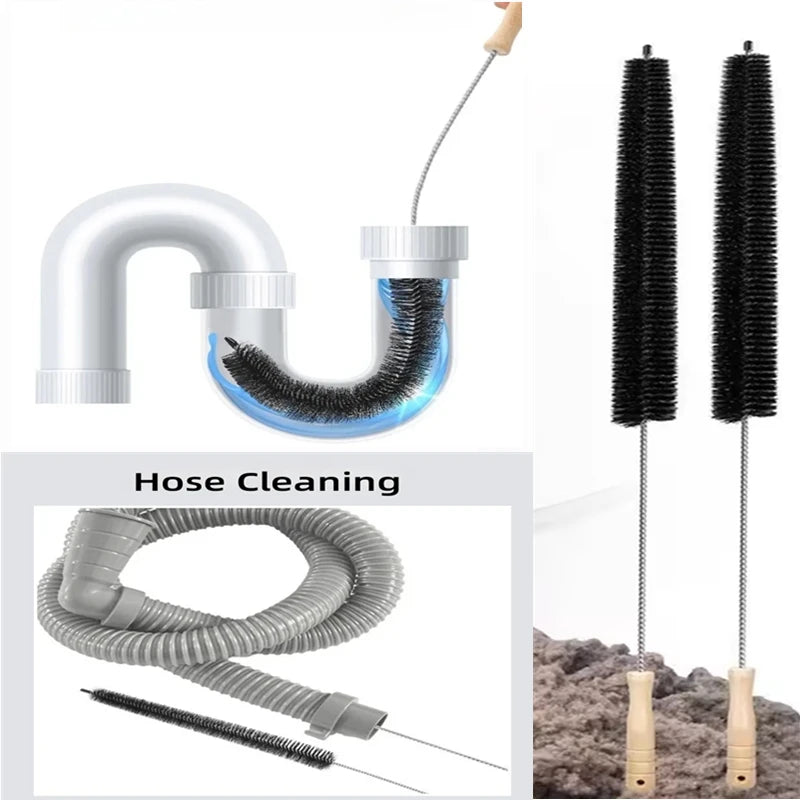 Household Cleaner Brush Washing Machine Lint Cleaning Brushes Long Flexible Dryer Vent Cleaner Duster Kitchen Cleaning Tools