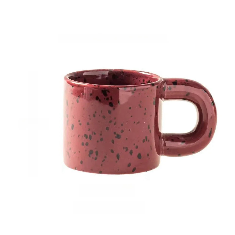 Creative Ceramic Coffee Mug Anamorphic Milk Cups Office Afternoon Tea Ink Splashing Mugs Kitchen Drinkware Home Accessories