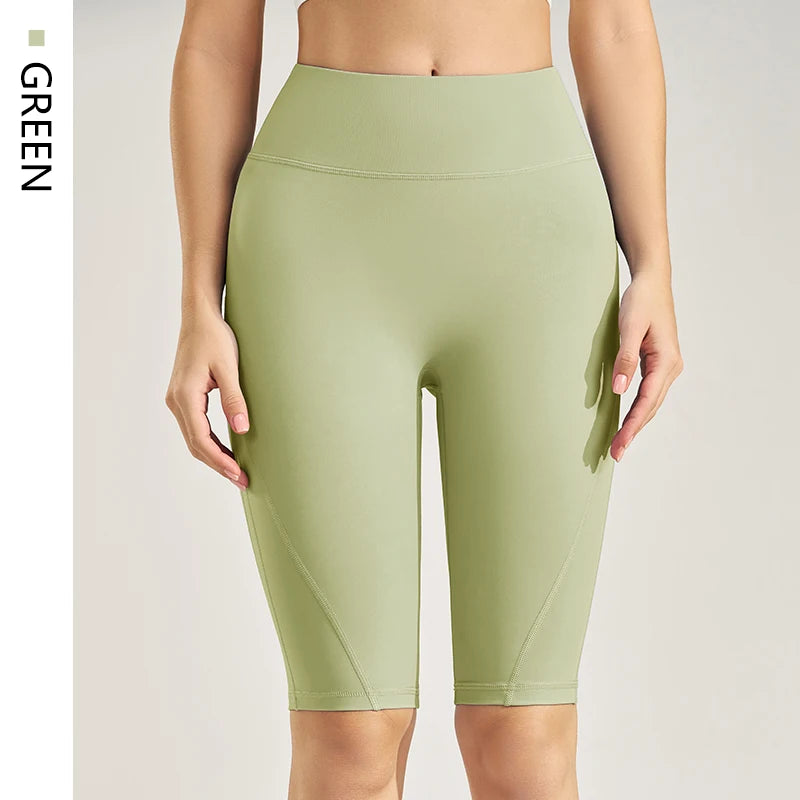 Fitness Pants Yoga Pants Women Skinny High Waisted Hip Lifting Quick Dry Running Exercise Shorts Yoga Clothing Five Points Pants