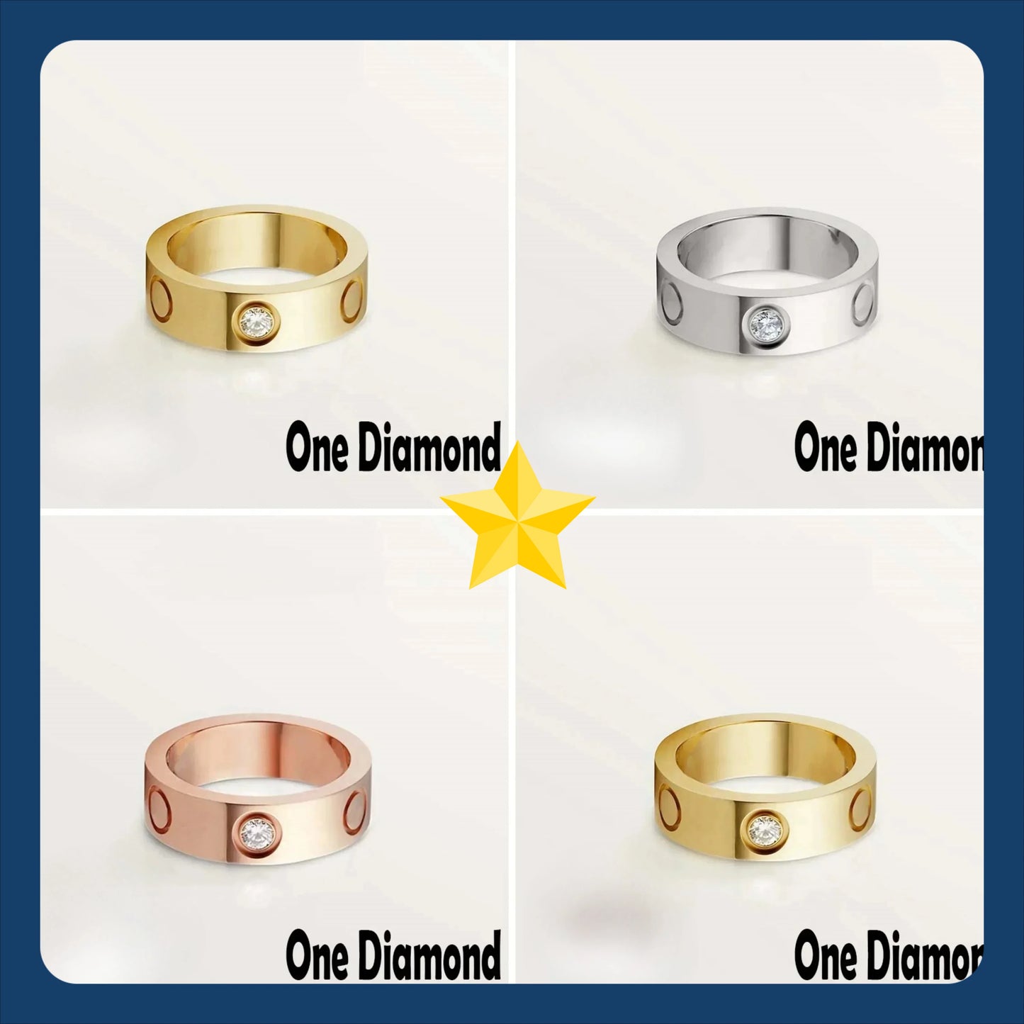 2025 NEW 925 Silver Women's Fashionable Low-Luxury Ring Exquisite Three Colors Versatile Gem Mens Rings Gift