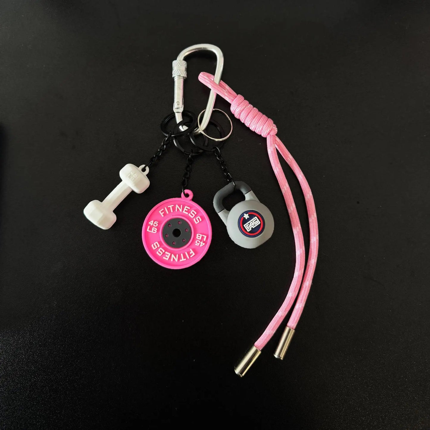 Sports Fitness Bag Pendant Mini Dumbbell Water Cup Keychain Camera Mobile Phone Backpack Accessories For Men Women Y2k Fashion