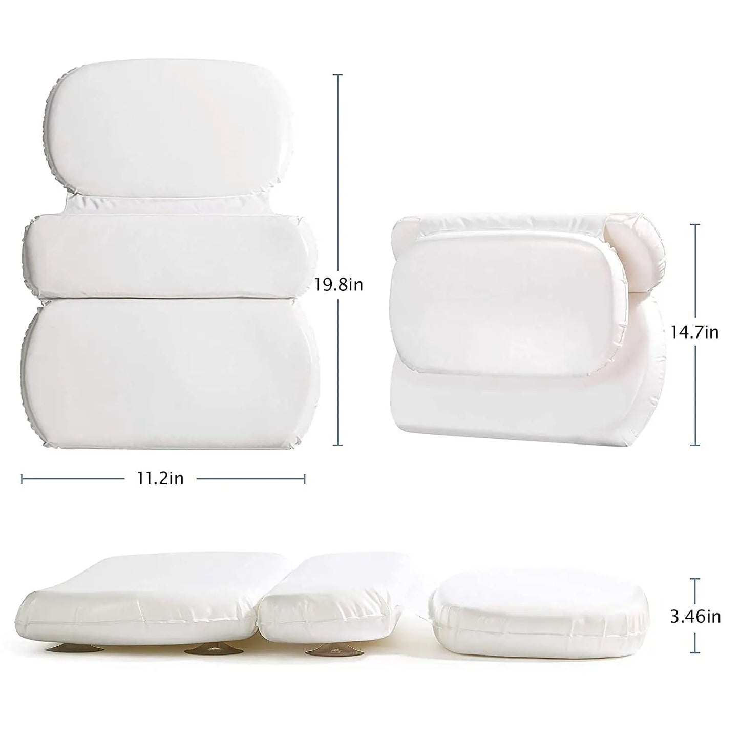 Luxurious Bathroom Accessories for Men and Women, Bathtub Decoration, Bathroom Essentials, Non-Slip Waterproof Pillow with Strong Suction Cup, Hot Water Bathtub Neck Support, Bathtub Spa Pillow, Oval