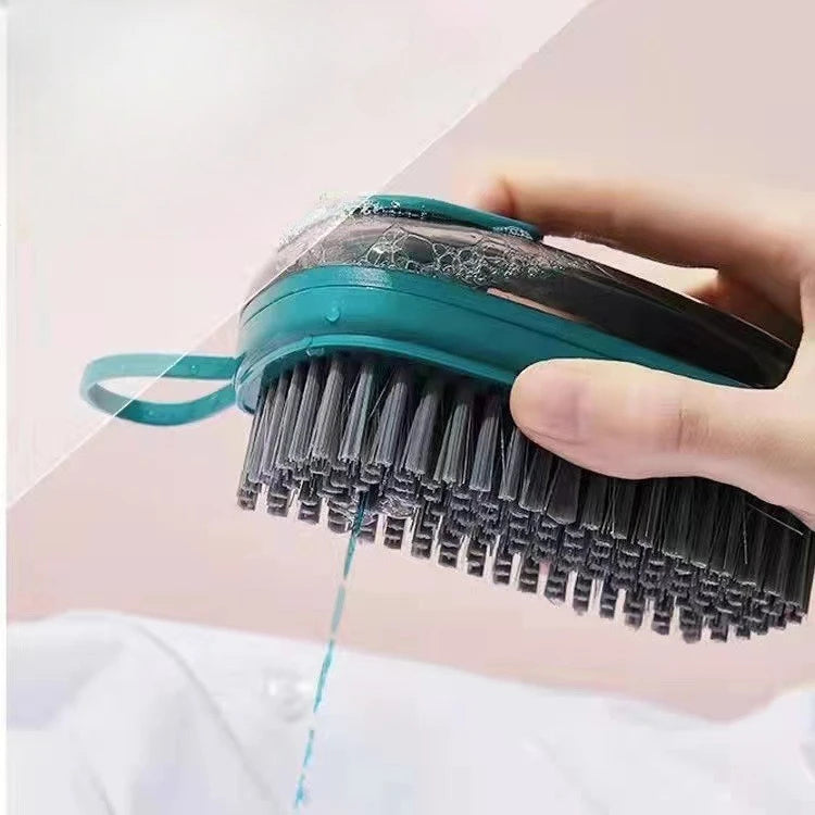 Household Automatic Liquid Washing Brush, Plastic Multifunctional Clothes Cleaning Brush Tool