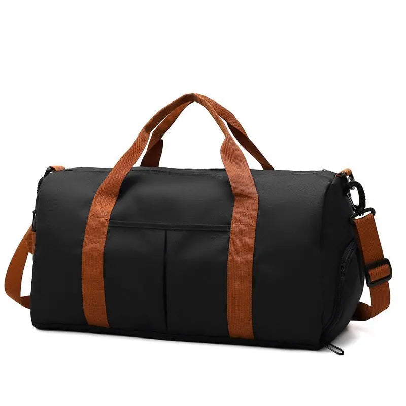 2025 New Fitness Bag Fashion Luggage Bag Men's Casual Large Capacity Sports Handbag Travel Storage Luggage Bag Simple Zipper Bag