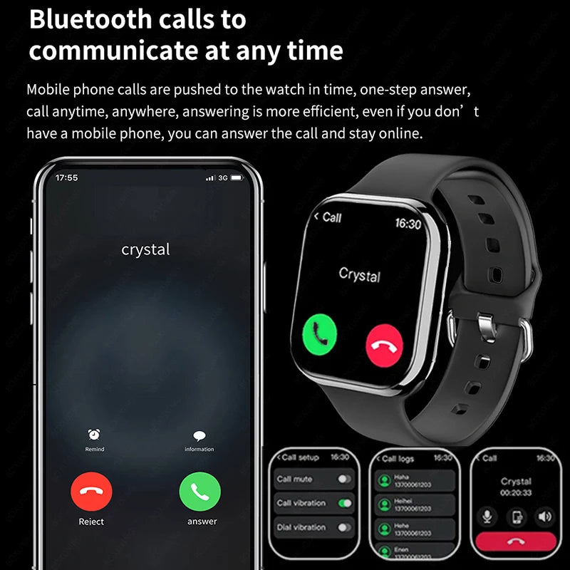 2024 New Smart Watch Women Ultra Series 8 GPS NFC Smartwatch Men BT Call Waterproof Wireless Charging 2.05 inch Screen Watch 9
