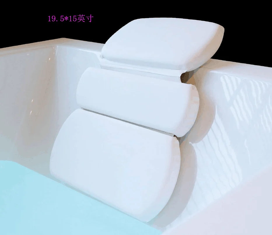 Luxurious Bathroom Accessories for Men and Women, Bathtub Decoration, Bathroom Essentials, Non-Slip Waterproof Pillow with Strong Suction Cup, Hot Water Bathtub Neck Support, Bathtub Spa Pillow, Oval