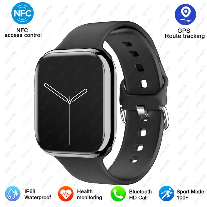 2024 New Smart Watch Women Ultra Series 8 GPS NFC Smartwatch Men BT Call Waterproof Wireless Charging 2.05 inch Screen Watch 9