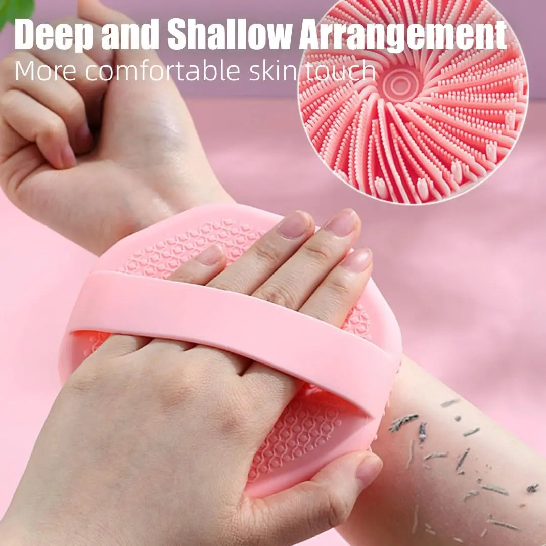 Scrub silicone body scrubber, Sensitive skin exfoliator Body scrubber, Body scrub, Shower silicone bath brush, charcoal