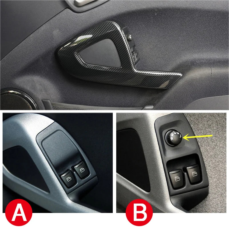 Car Styling Decorative Cover Protective Shell Carbon Interior Modification ABS Sticker For Old Smart 451 Fortwo Car Accessories