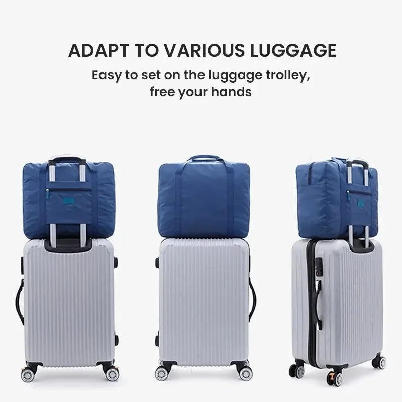 Foldable Travel Bag Lightweight Traveling Duffel Bag for Women Men Tote Bag Carry on Luggage Bags Weekender Overnight Bags