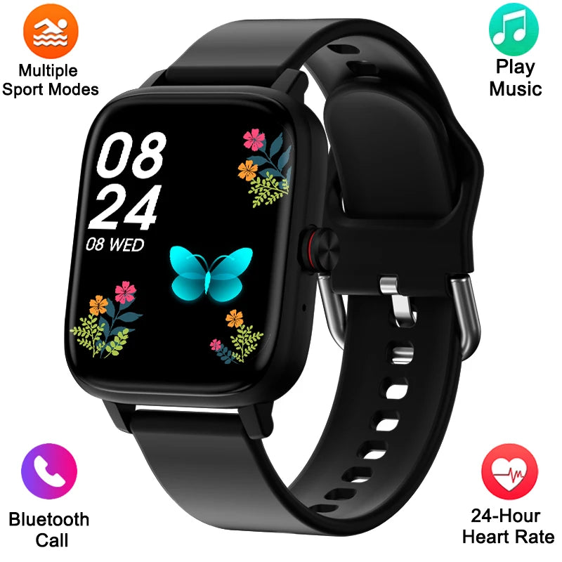 New Smart Watch Women Custom Dial Smartwatch For Android IOS Waterproof Bluetooth calling Music Watches Full Touch Lady Watch