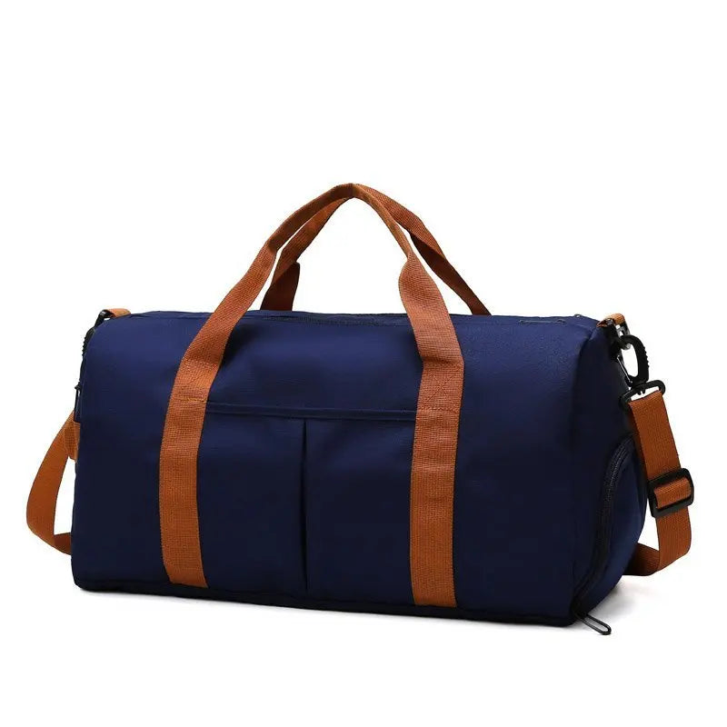 2025 New Fitness Bag Fashion Luggage Bag Men's Casual Large Capacity Sports Handbag Travel Storage Luggage Bag Simple Zipper Bag