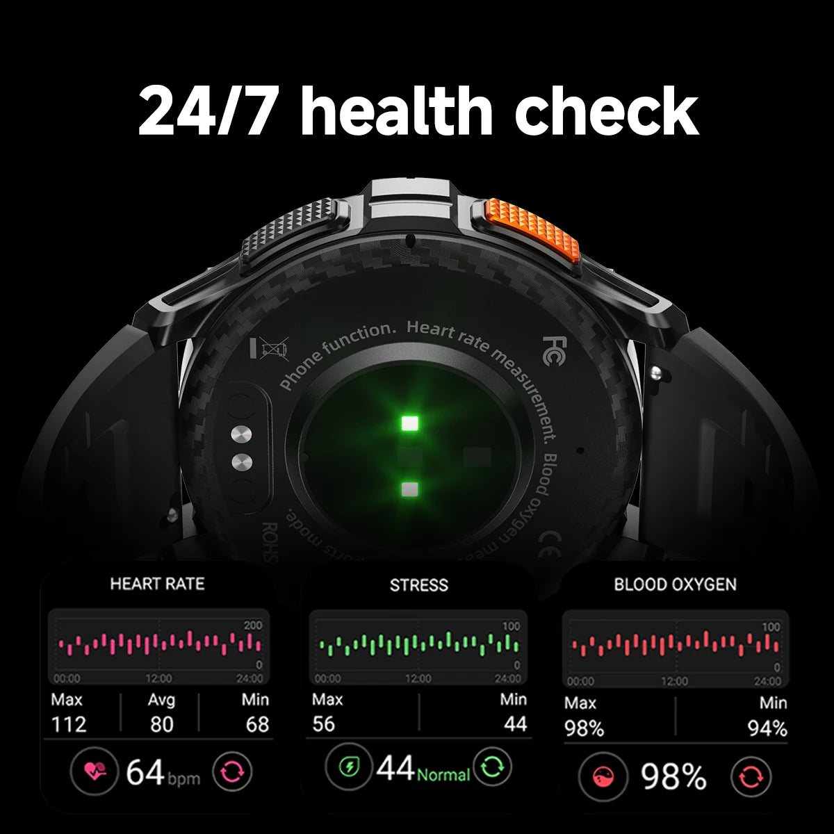 2025 Smart Watch 466*466 AMOLED Screen All Touch Health Monitoring Female Cycle Function Respiratory Training