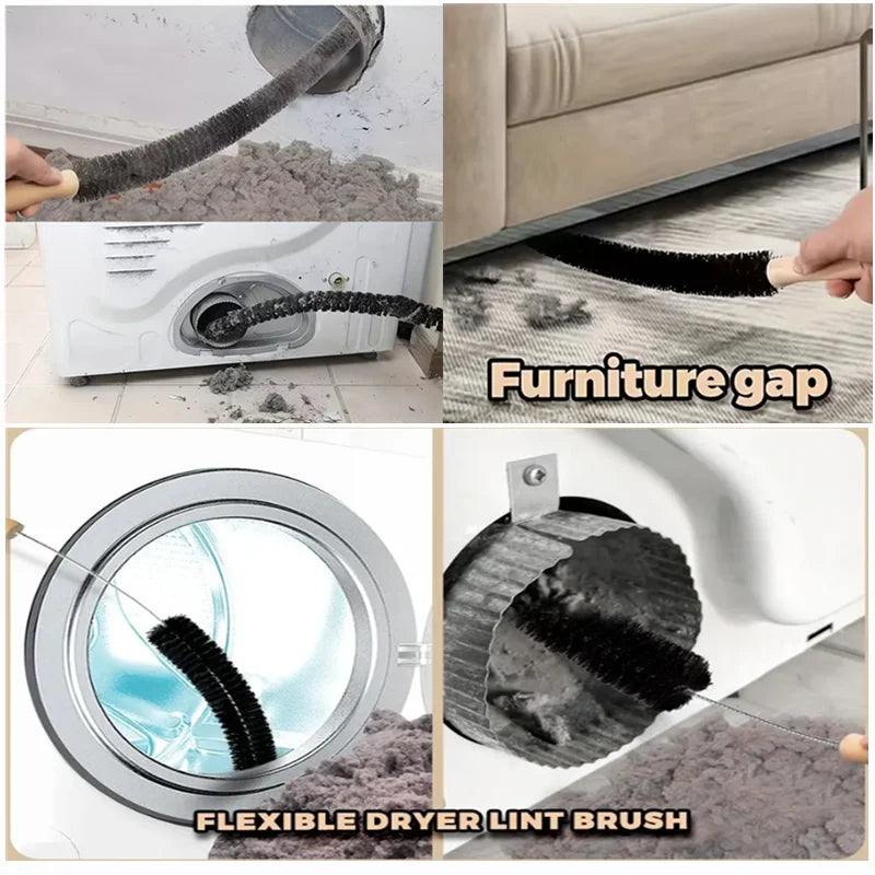 Household Cleaner Brush Washing Machine Lint Cleaning Brushes Long Flexible Dryer Vent Cleaner Duster Kitchen Cleaning Tools
