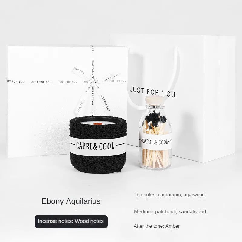Handmade Fireless Aromatherapy Creative Candle Birthday Gift with Hand Gift Soybean Wax Perfume Fragrance Decoration Gift Box