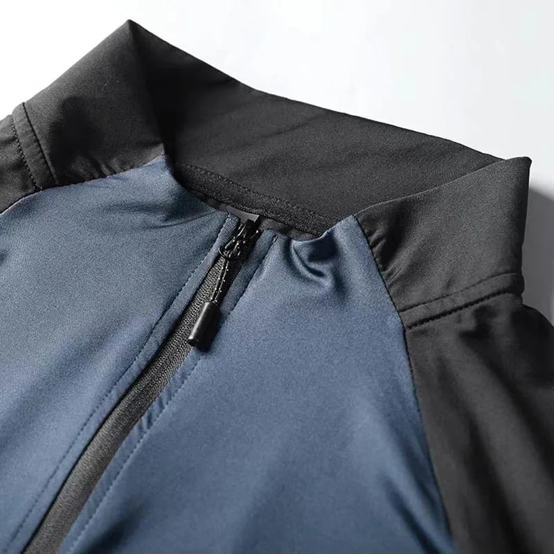 Fitness Men's Casual Quick Dry Jacket + Pants Running Set for Summer Fitness Outfit 2-piece Set Training Basketball Kleding
