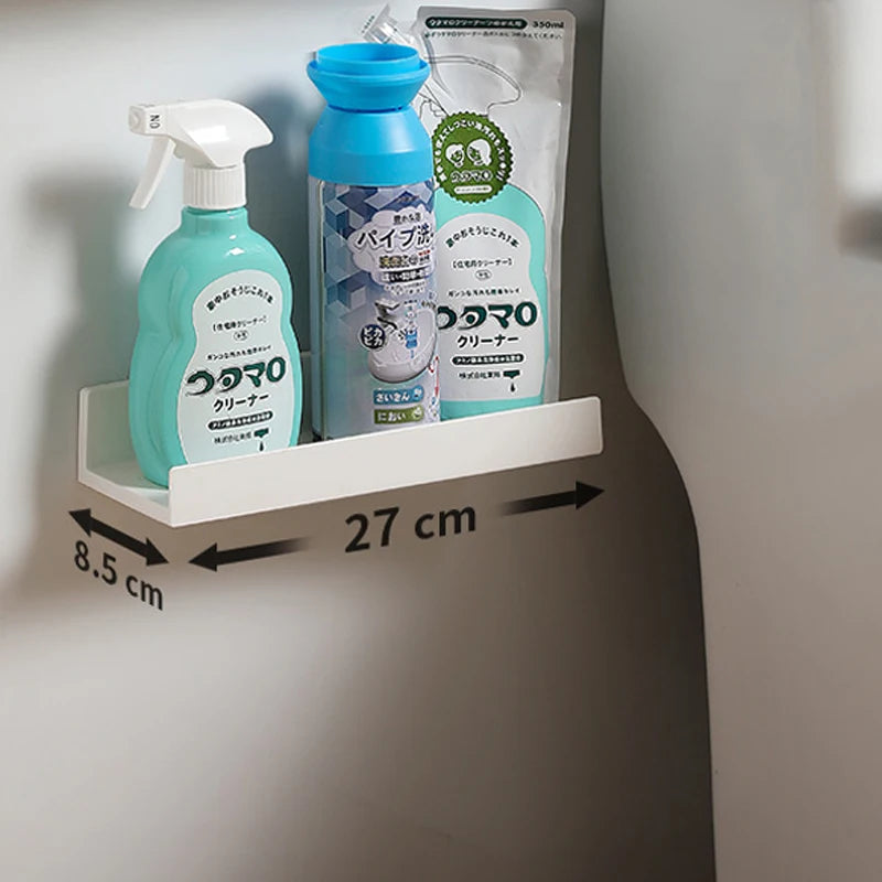 Bathroom Shelf Makeup Storage Organizer Rack Self Adhesive No-drill Shelves Wall Shampoo Rack Shower Shelf