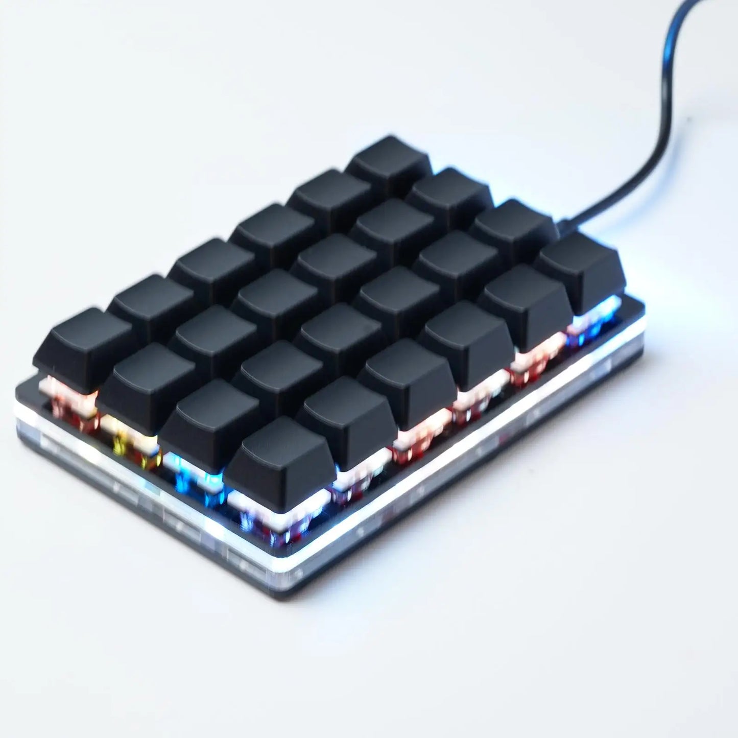 Mini Black 24 Keys Custom Mechanical Keyboard 16 Keys Programmable Gaming Keyboard Sayo Device Shortcut Keypad for Office