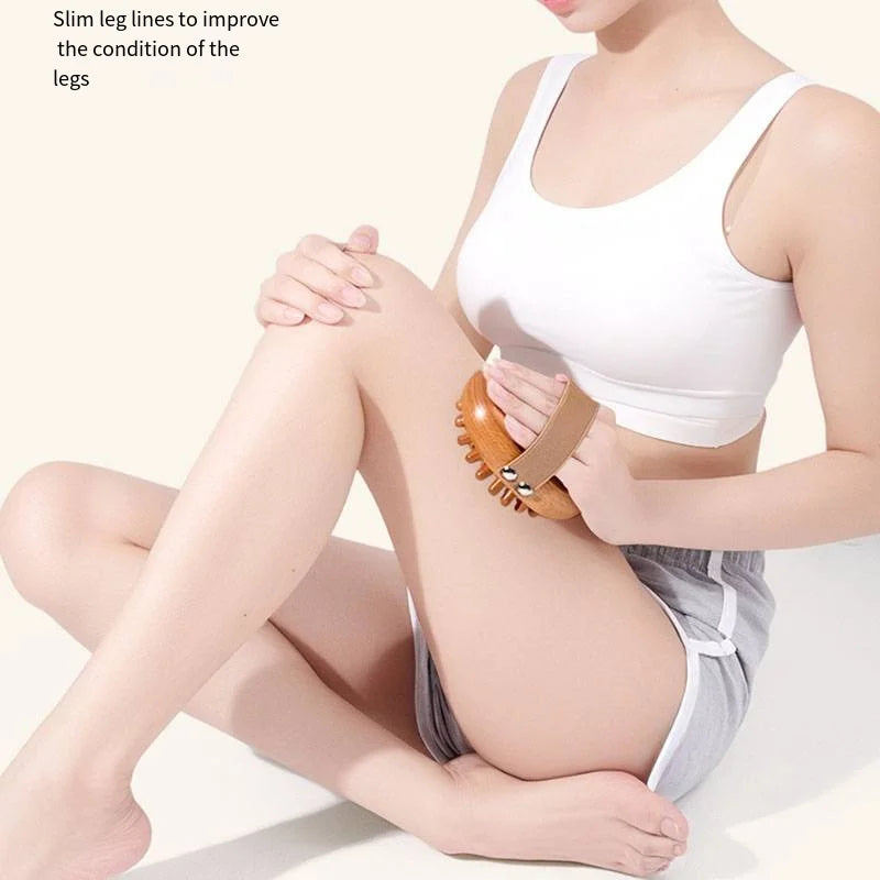 Body Anti Cellulite Brush Soothing Wooden Essential Oil Spa Air Cushion Massage Hair Comb Scalp Massage Brush Body Massager