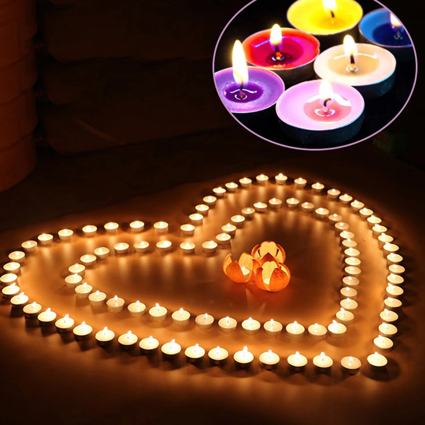 Pack Of 50 Citronella Scented Tea Light Scented Candle Against Insect Insect Candle Scented Light Romantic Wedding Accessories