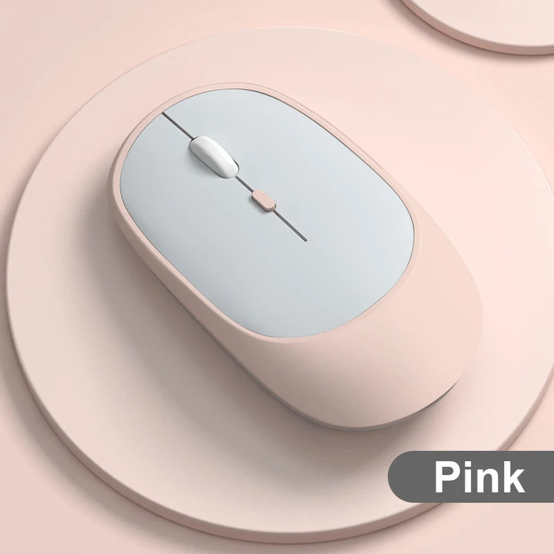 Wireless Mouse Rechargeable Mouse Gamer Dual Modes Bluetooth-compatible 2.4G USB Mute Mice For Laptop Pad Tablet Macbook Mause