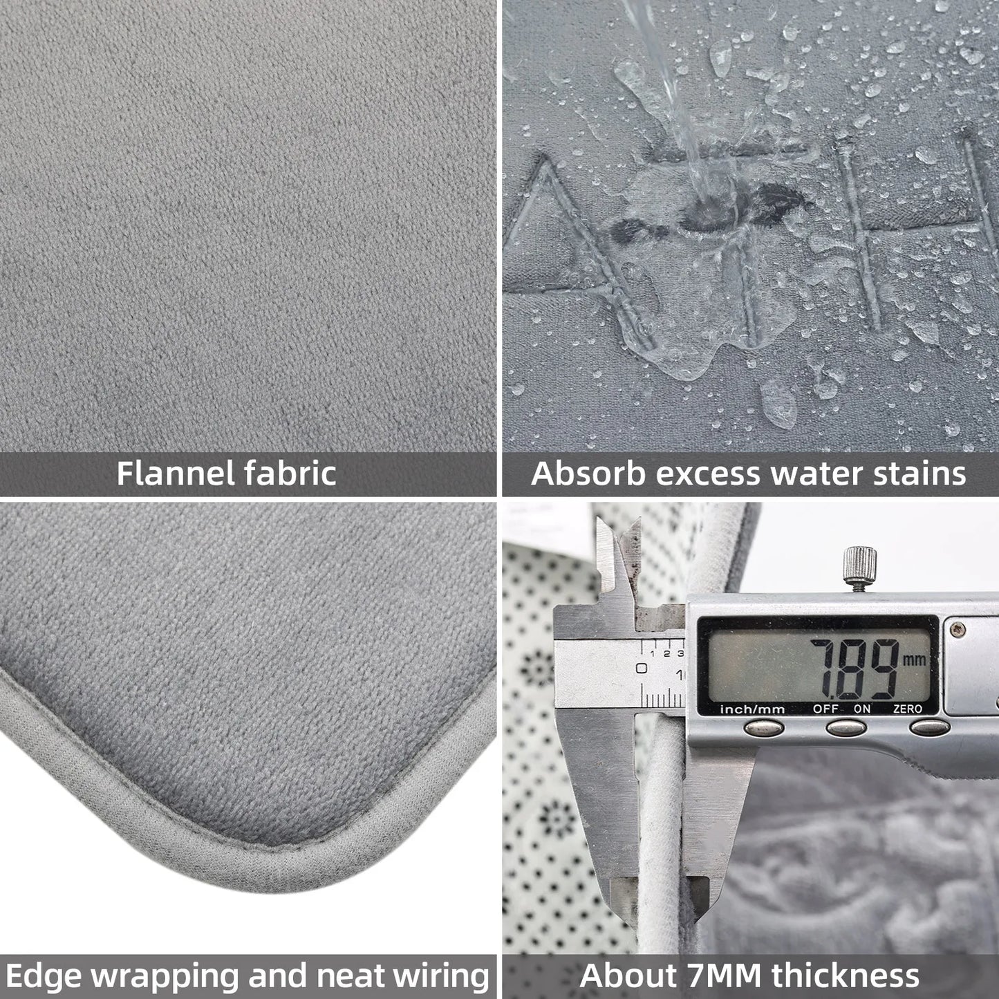 Bathroom non slip floor mat, soft bathroom mat, absorbent bath mat, thick velvet door mat, home decoration carpet, bath carpet