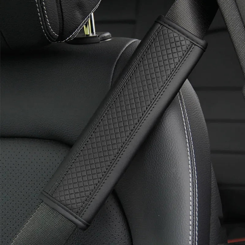 Car accessories seat belt PU Leather Safety Belt Shoulder Cover Breathable Protection Seat Belt Padding Pad Auto Interior Access