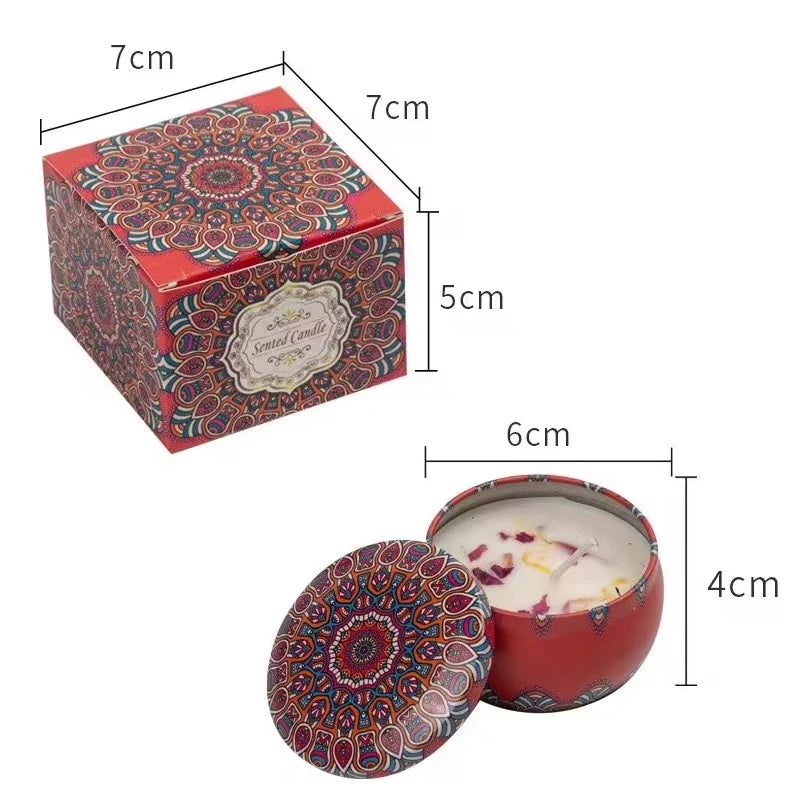 Vintage Scented Candles Soy Flower Fragrance Scent Candle Wedding Ceremony Birthday Gifts Home Decoration Air Purification