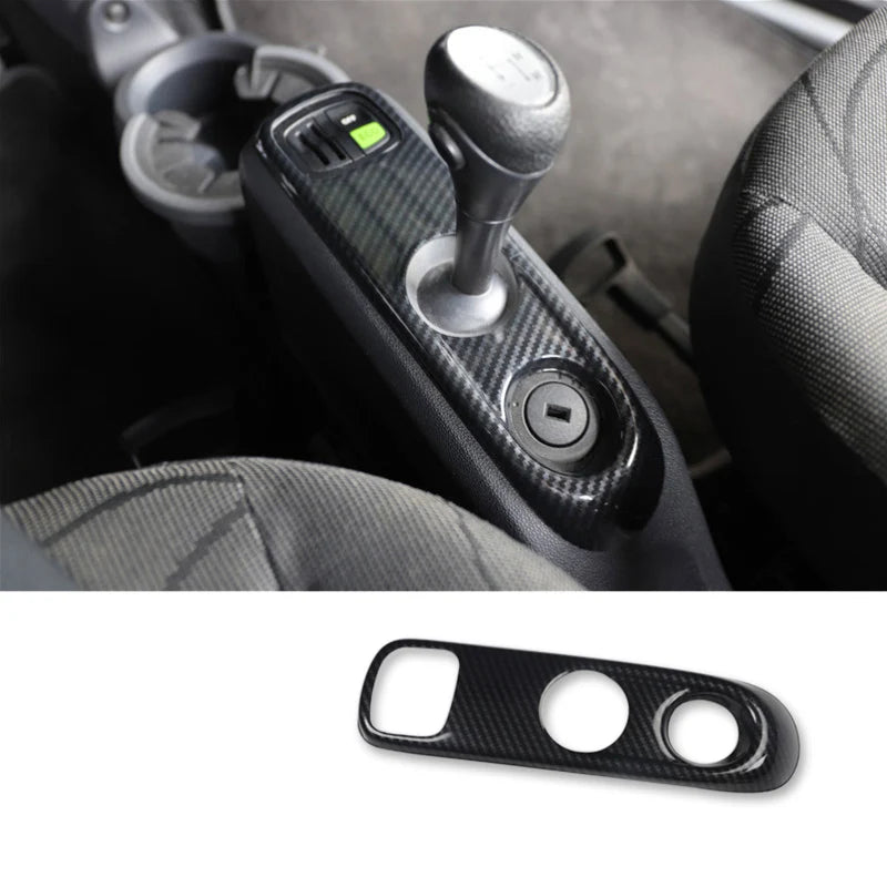 Car Styling Decorative Cover Protective Shell Carbon Interior Modification ABS Sticker For Old Smart 451 Fortwo Car Accessories